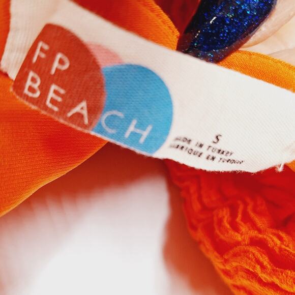 Free People Vibrant Orange Midi Dress - Picture 4 of 14